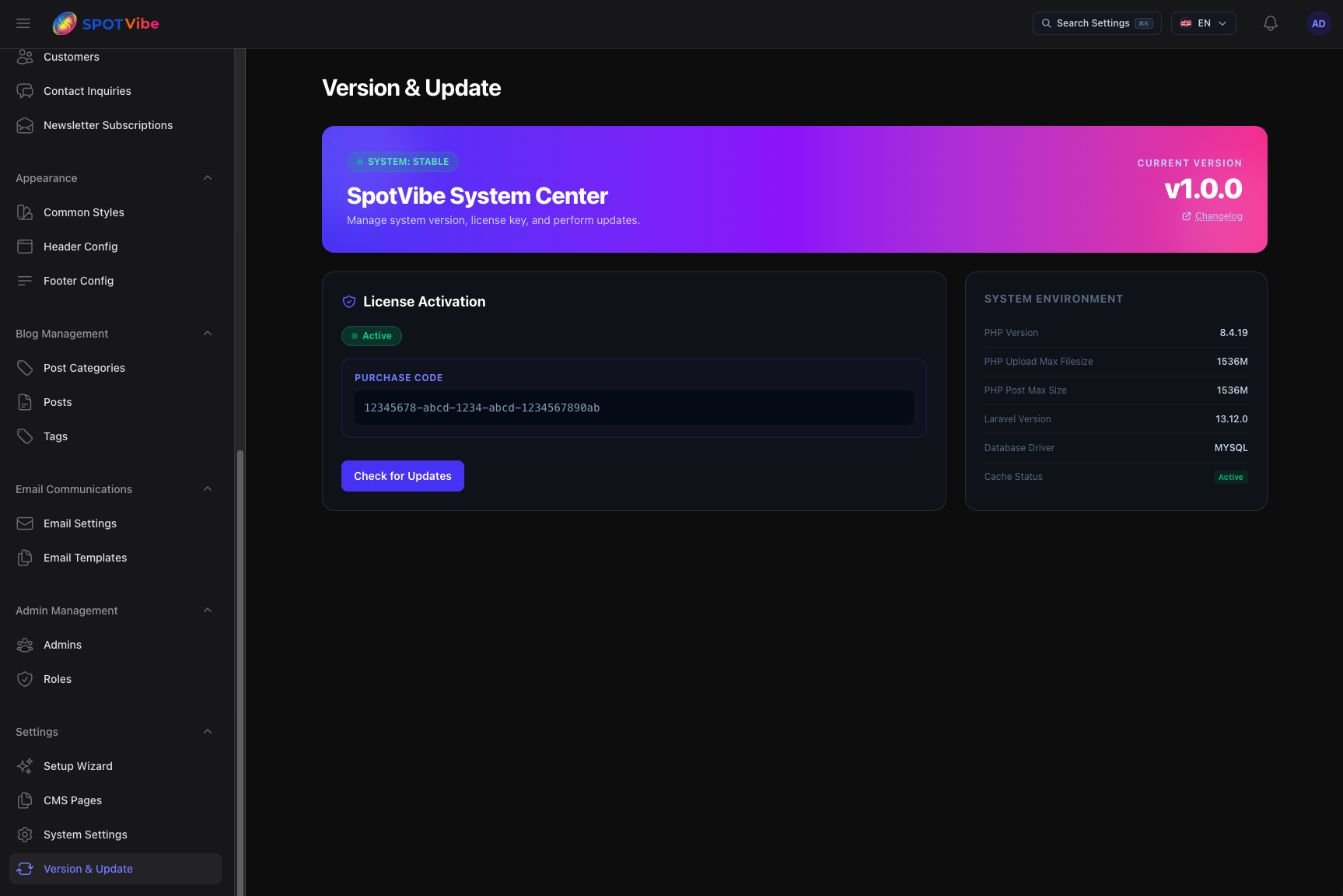 Admin Portal - Automated Upgrade Process