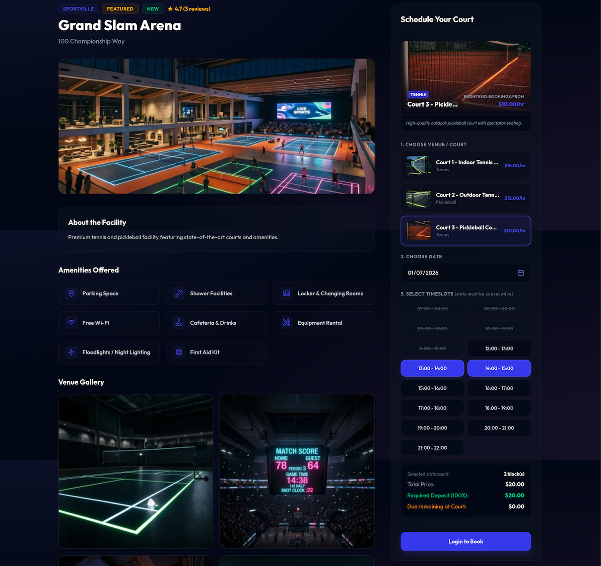 Booking Wizard - Interactive Date & Slot Picker